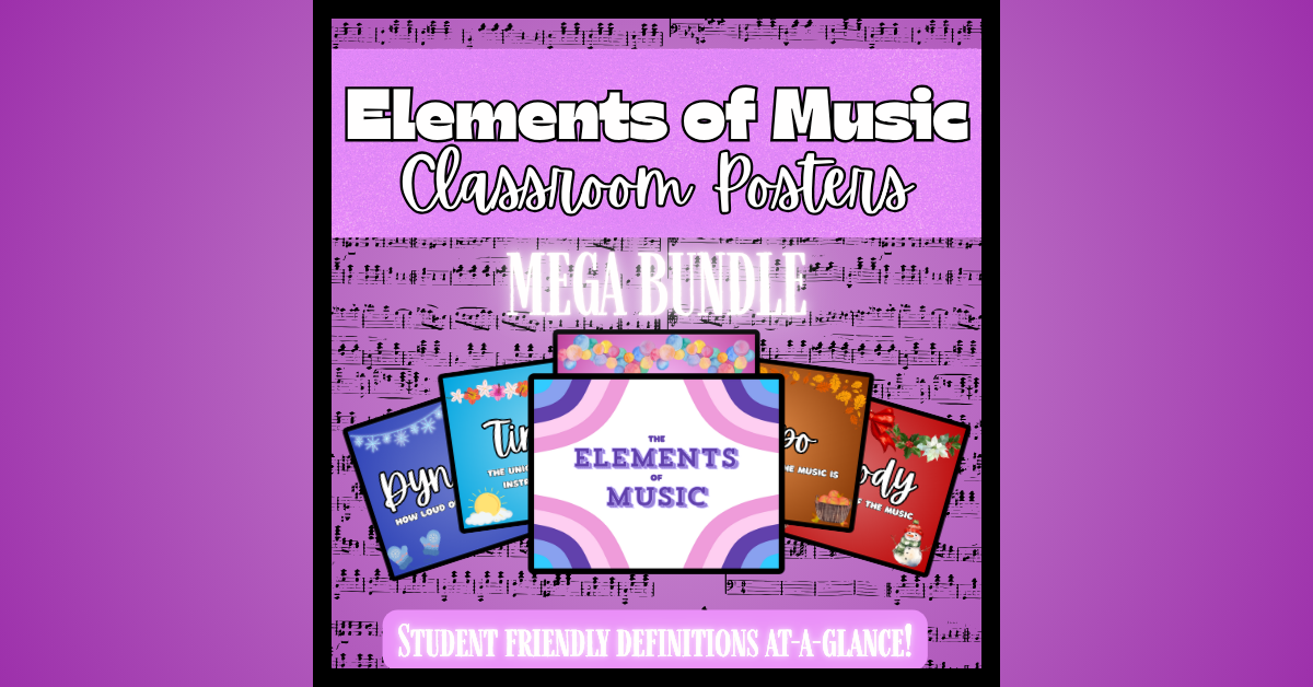 Essential Elements of Music Posters for Classrooms