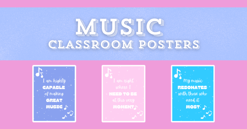 Decorate with Purpose: Boost Learning & Confidence with My Music Classroom Poster Bundle!