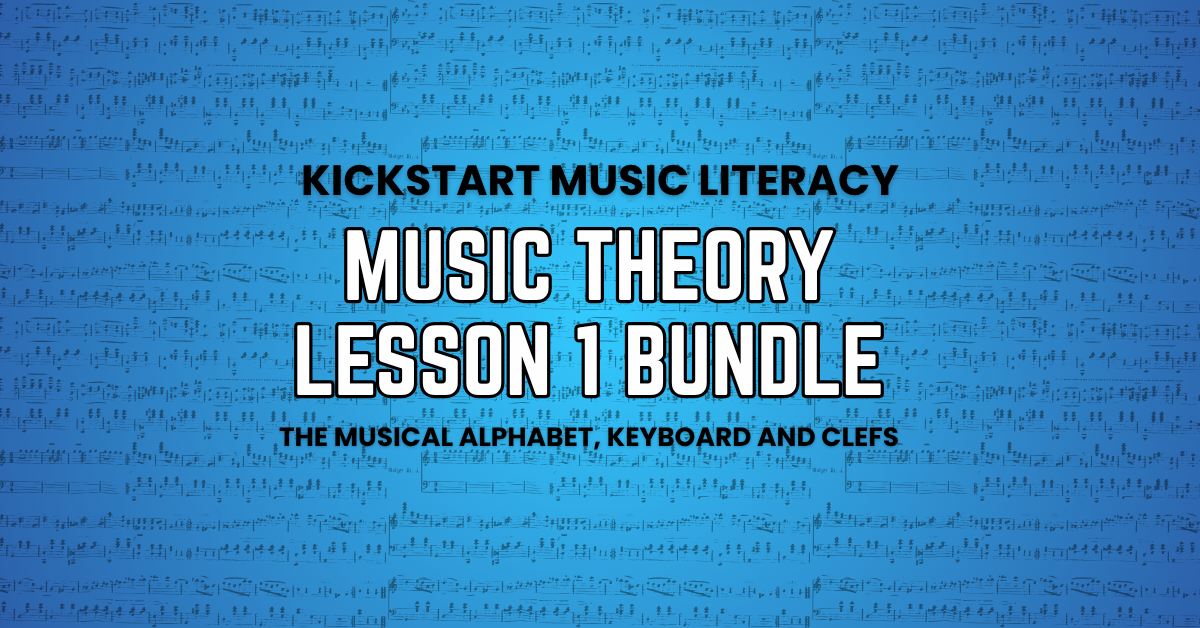 Kickstart Music Literacy with My Music Theory Lesson 1 Bundle