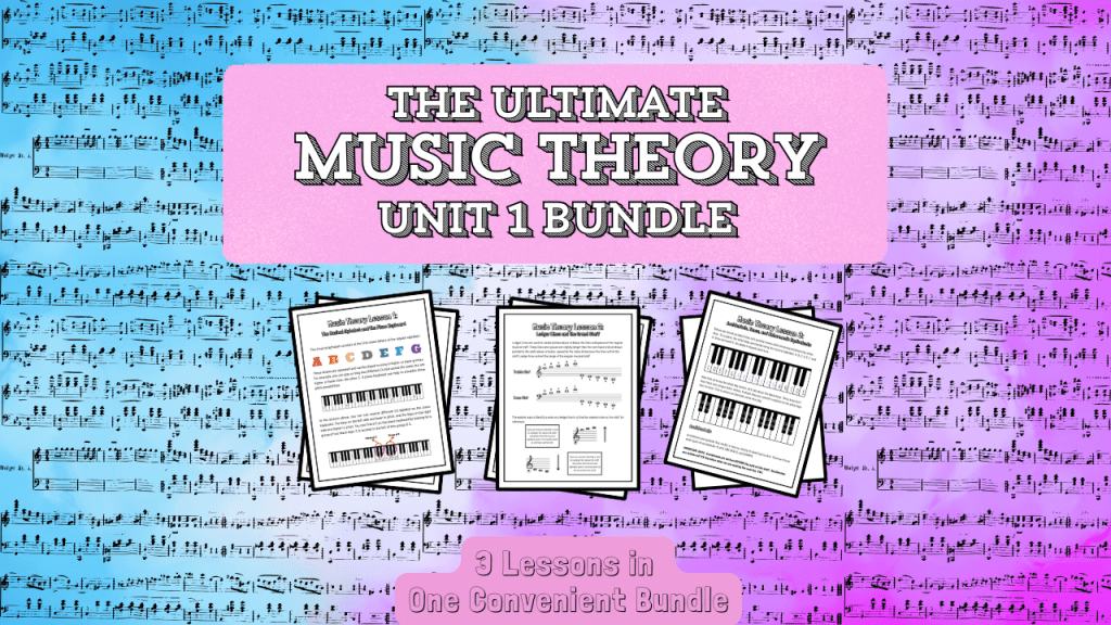 Master Music Theory Basics with My Lessons 1–3&nbsp;Bundle