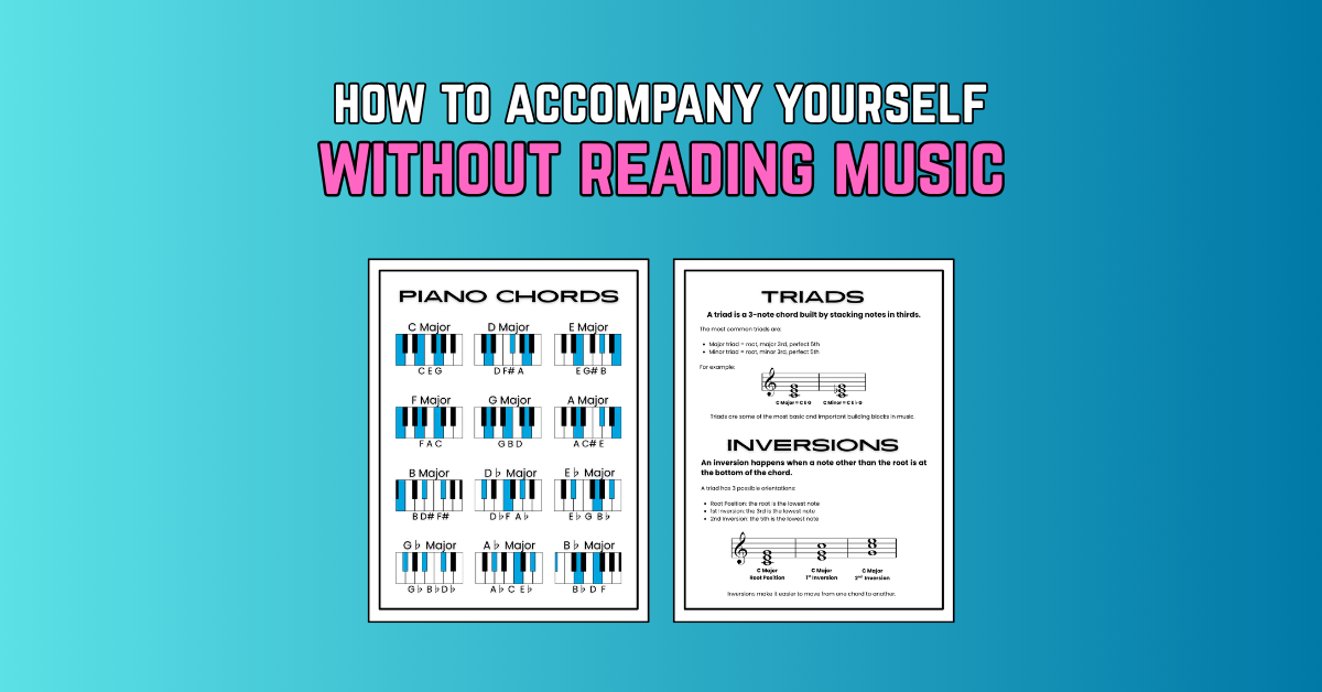 How to Accompany Yourself on Piano Without Reading Music